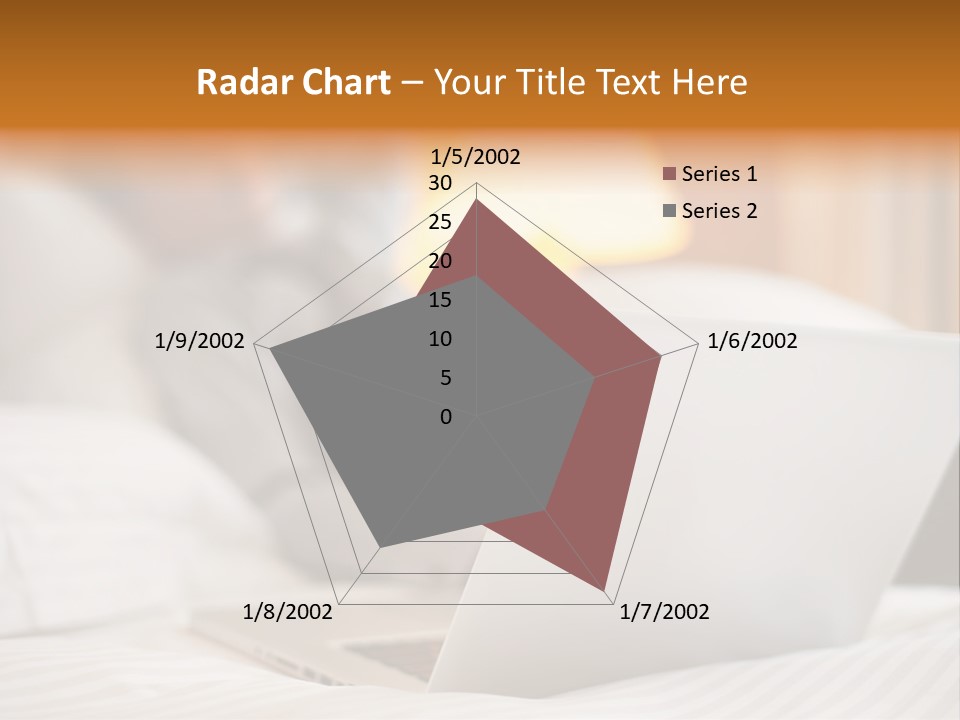 A Man Laying In Bed Next To A Laptop Computer PowerPoint Template