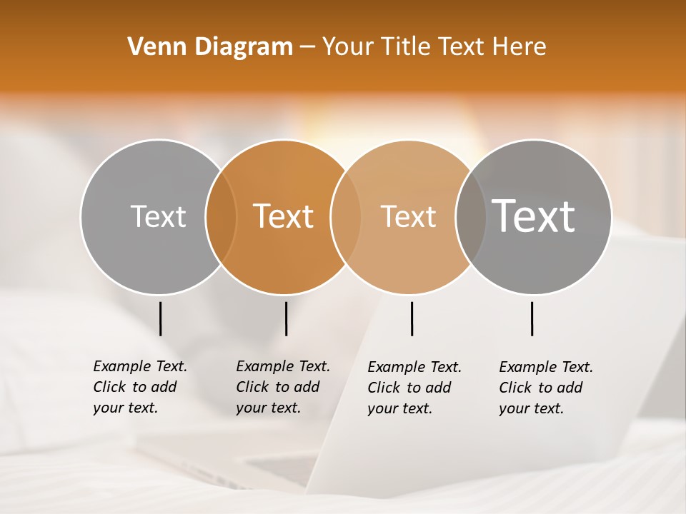 A Man Laying In Bed Next To A Laptop Computer PowerPoint Template