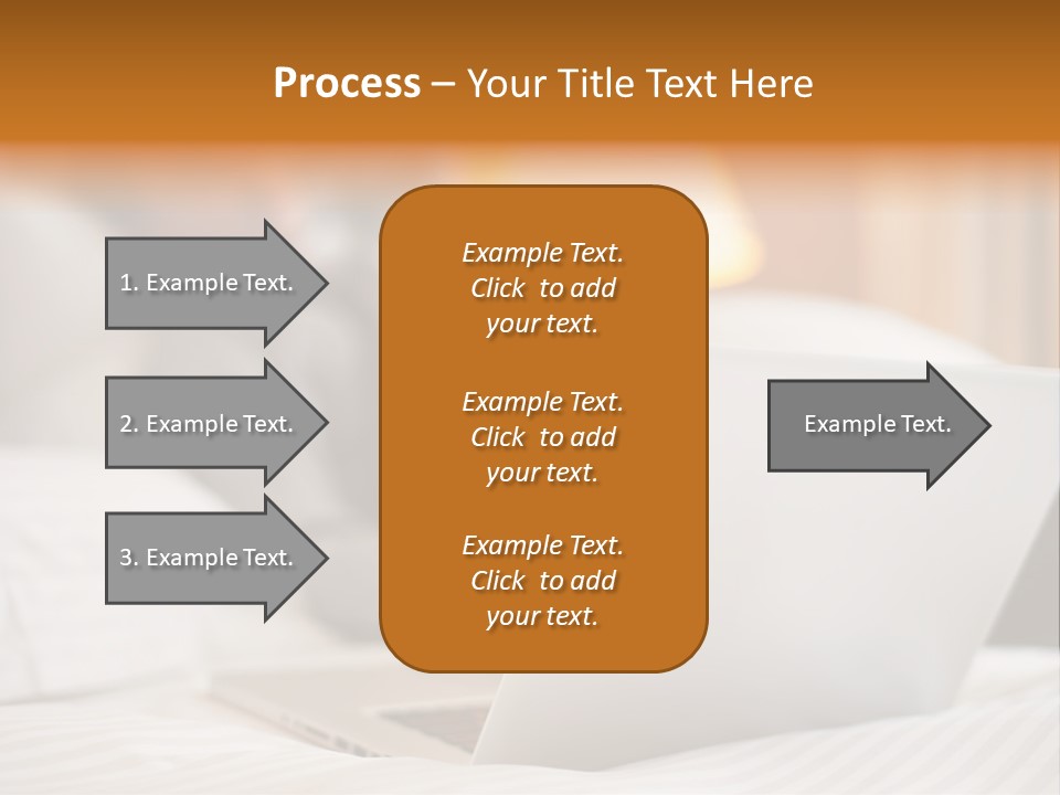 A Man Laying In Bed Next To A Laptop Computer PowerPoint Template