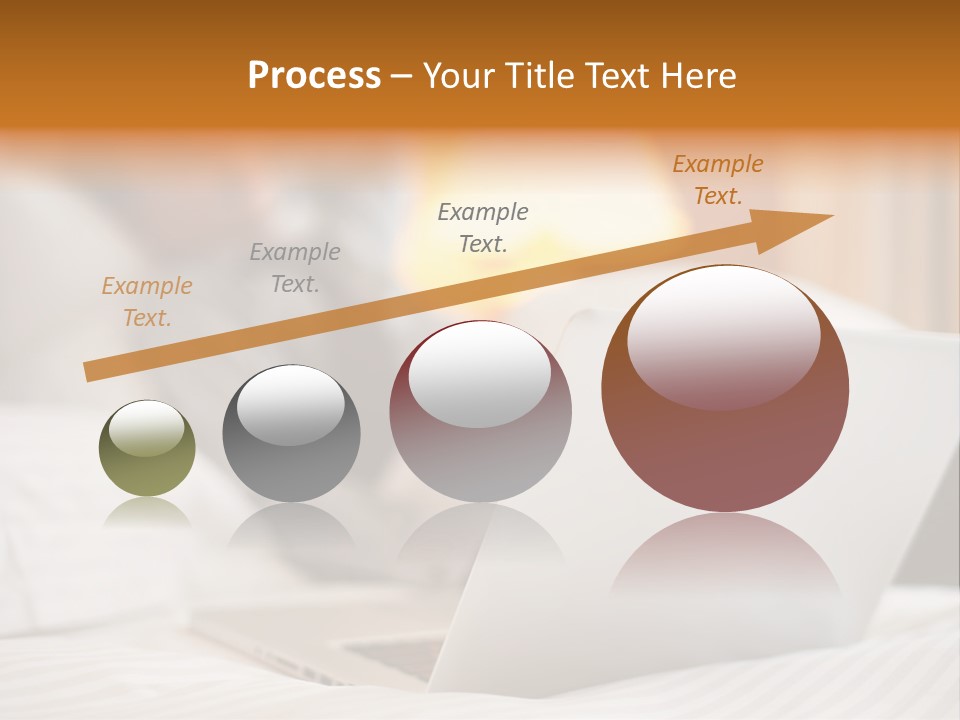 A Man Laying In Bed Next To A Laptop Computer PowerPoint Template