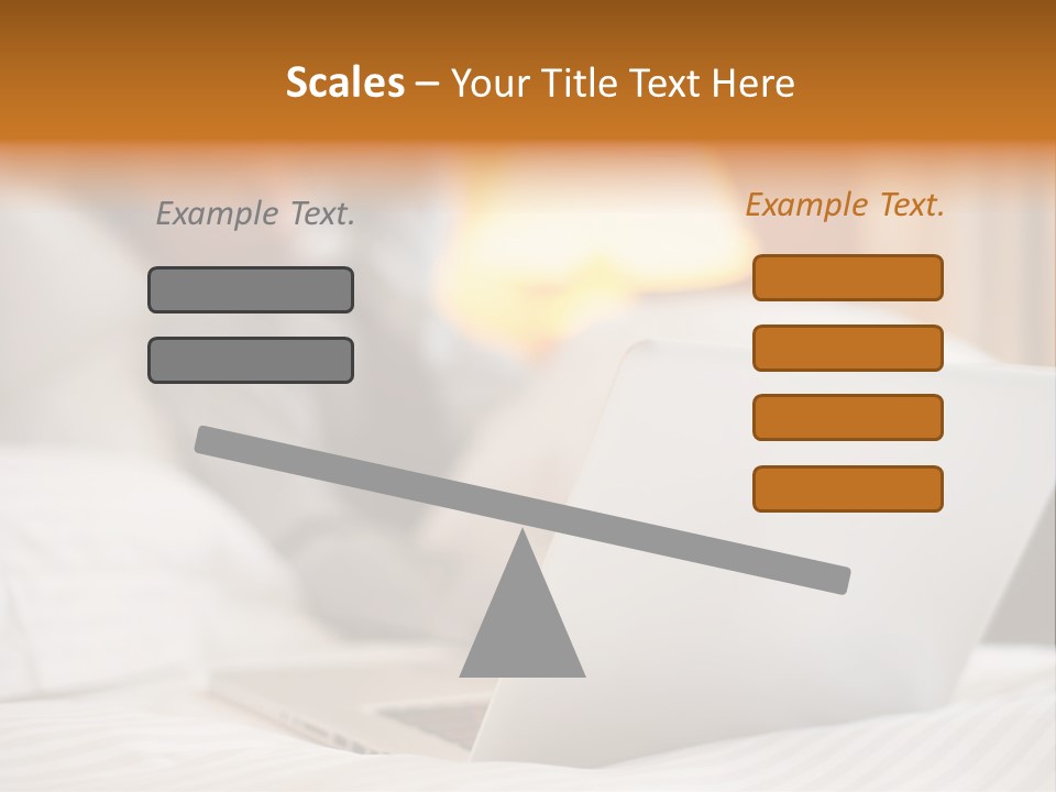 A Man Laying In Bed Next To A Laptop Computer PowerPoint Template