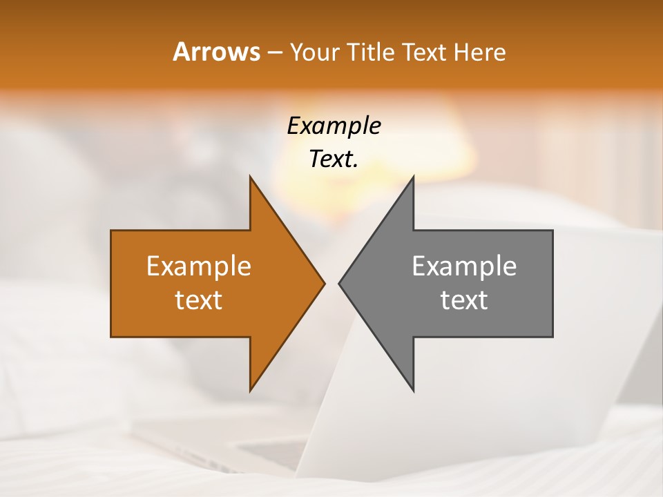 A Man Laying In Bed Next To A Laptop Computer PowerPoint Template