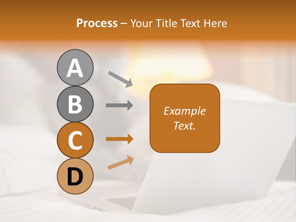 A Man Laying In Bed Next To A Laptop Computer PowerPoint Template