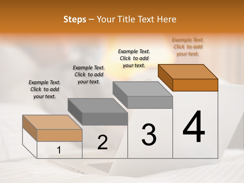 A Man Laying In Bed Next To A Laptop Computer PowerPoint Template