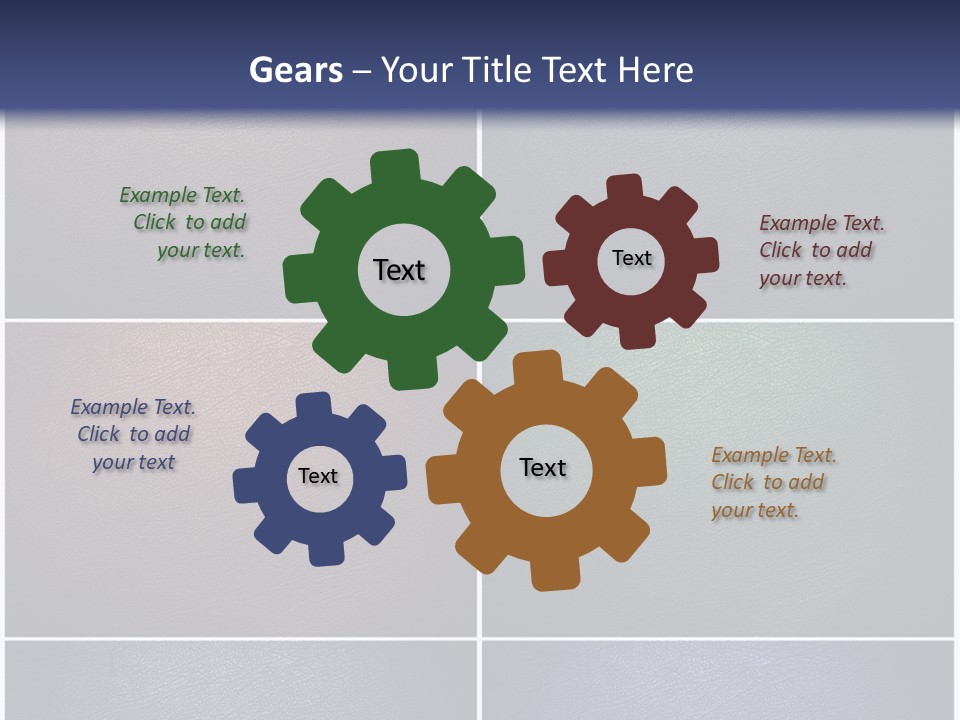 A Group Of Different Colored Leather Textures Powerpoint Template PowerPoint Template