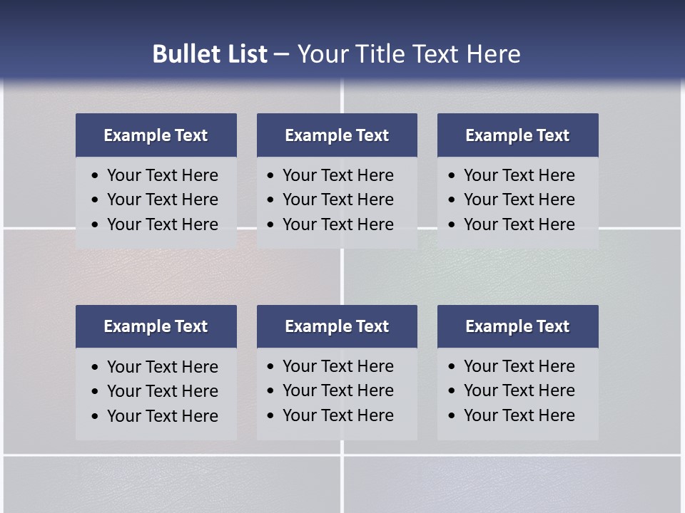 A Group Of Different Colored Leather Textures Powerpoint Template PowerPoint Template