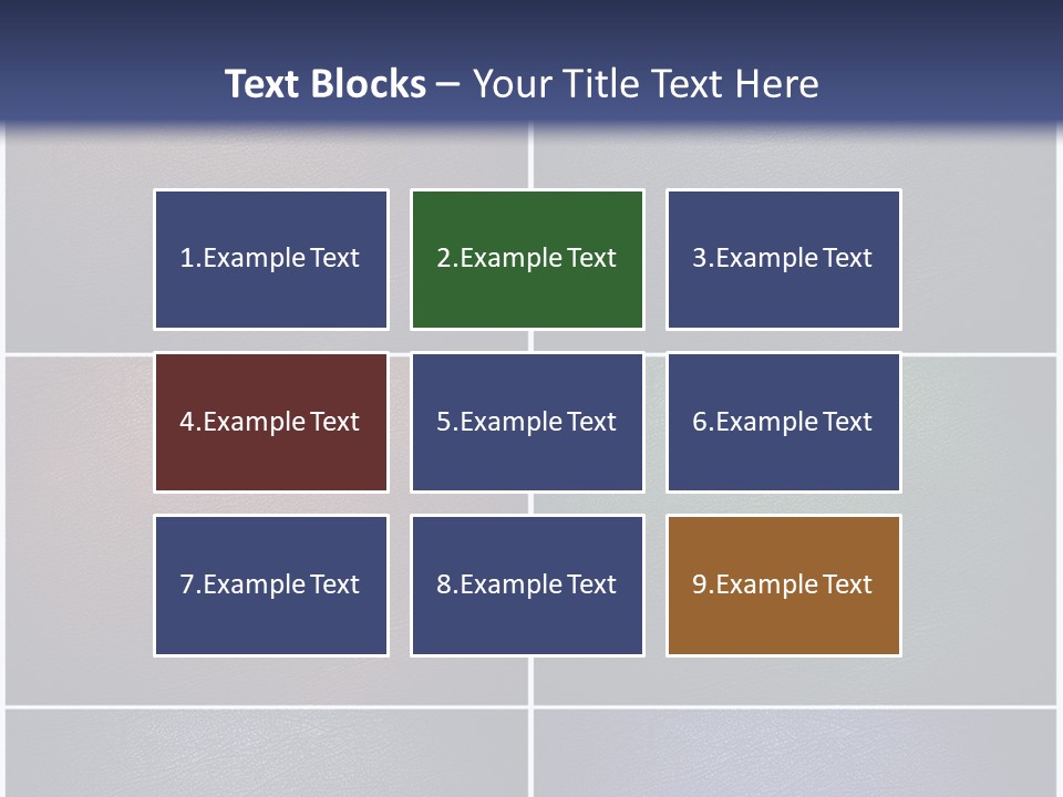 A Group Of Different Colored Leather Textures Powerpoint Template PowerPoint Template