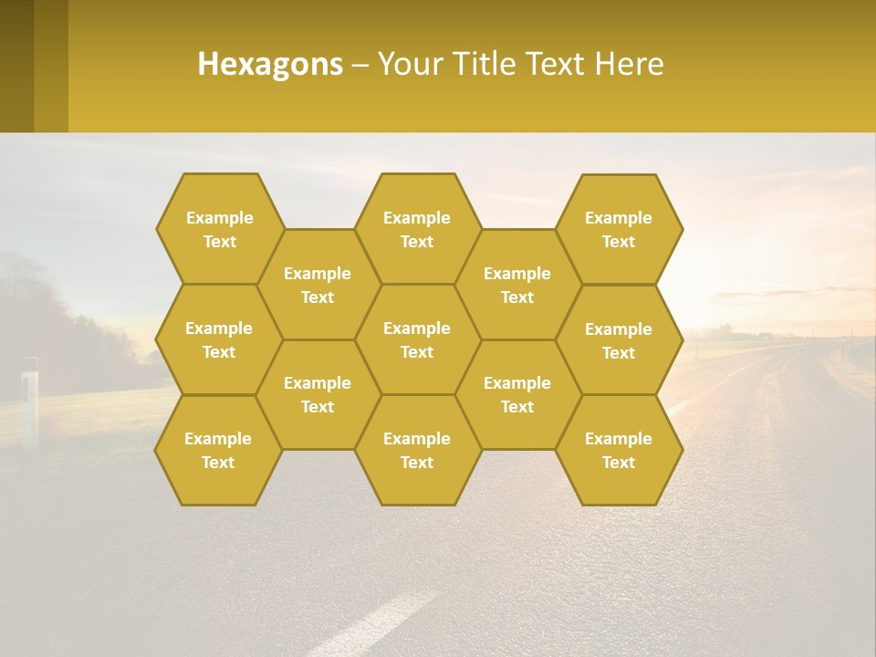 The Road Into The Distance PowerPoint Template