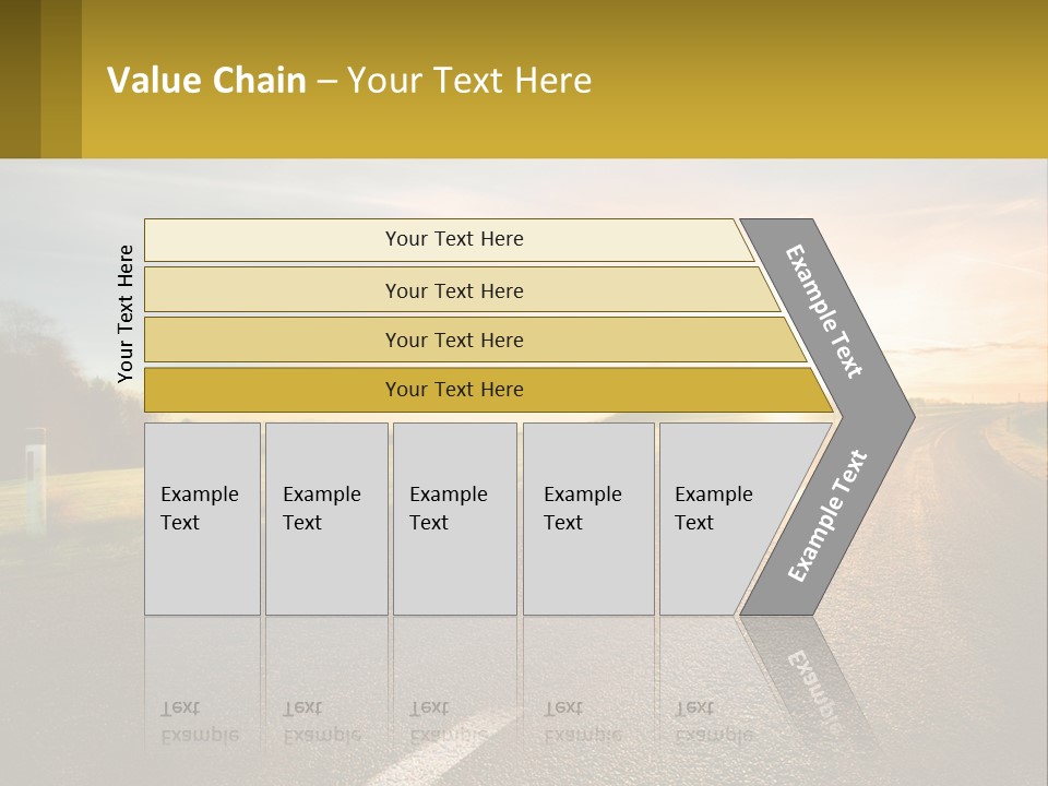 The Road Into The Distance PowerPoint Template