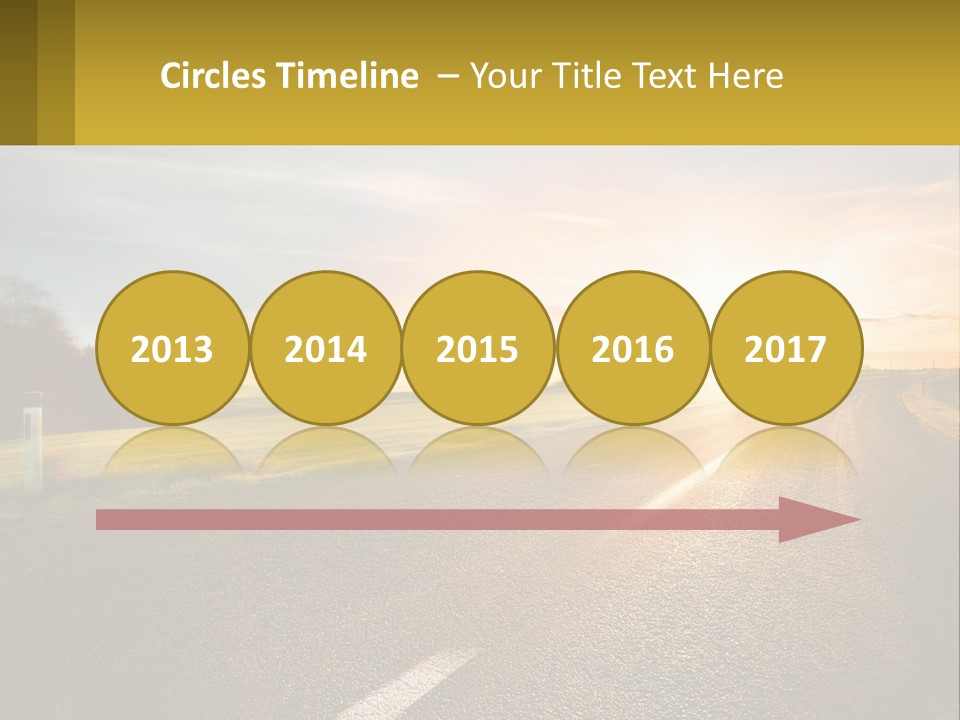 The Road Into The Distance PowerPoint Template