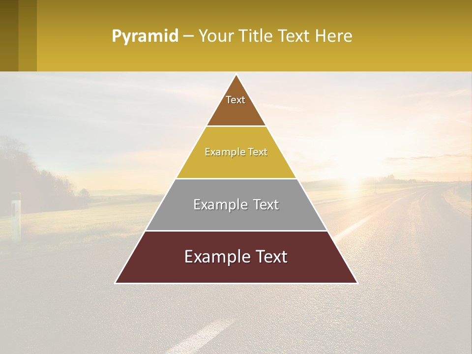 The Road Into The Distance PowerPoint Template