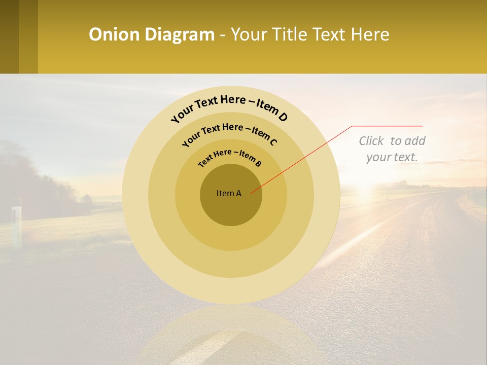 The Road Into The Distance PowerPoint Template