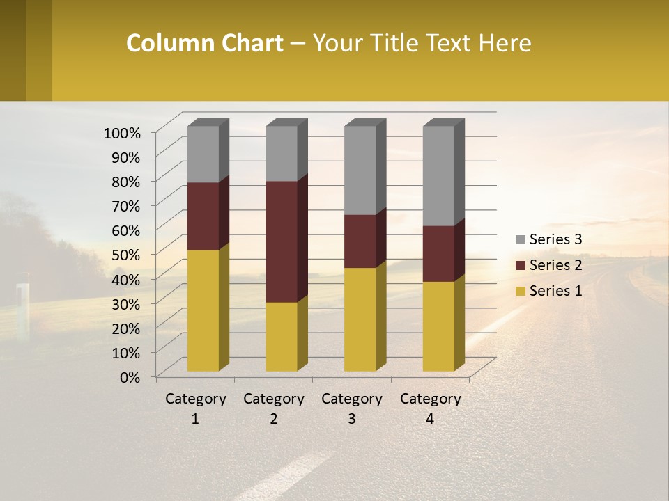 The Road Into The Distance PowerPoint Template