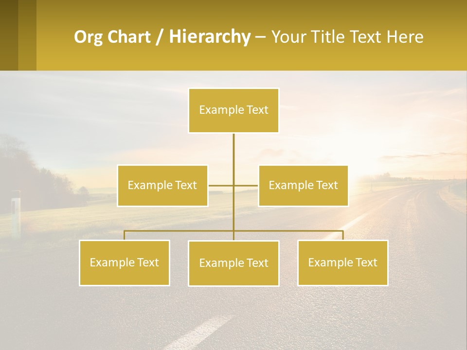 The Road Into The Distance PowerPoint Template