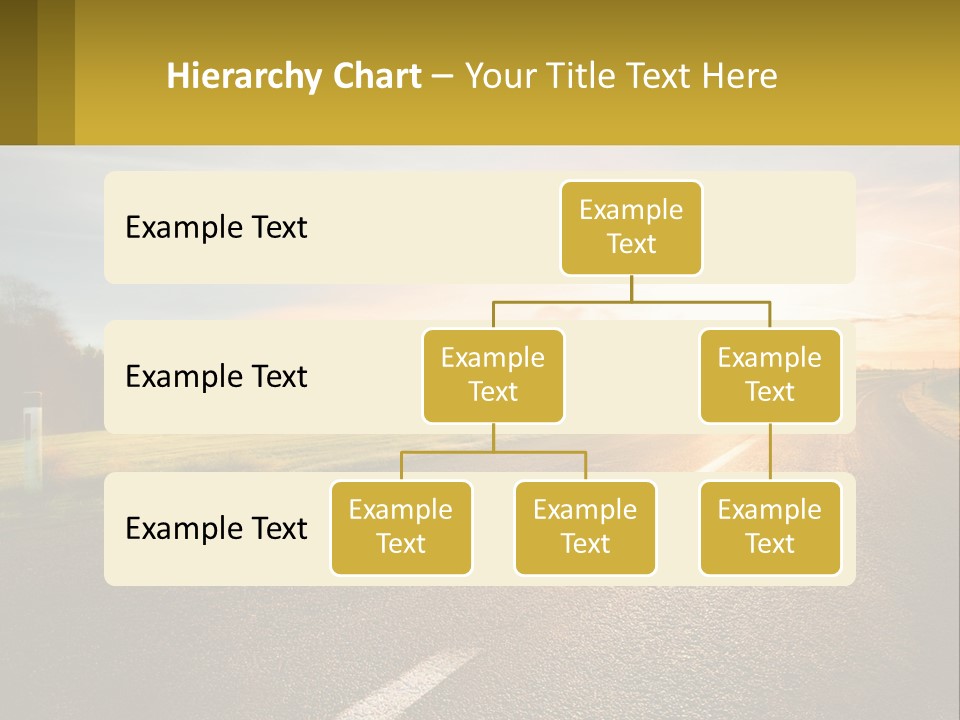 The Road Into The Distance PowerPoint Template