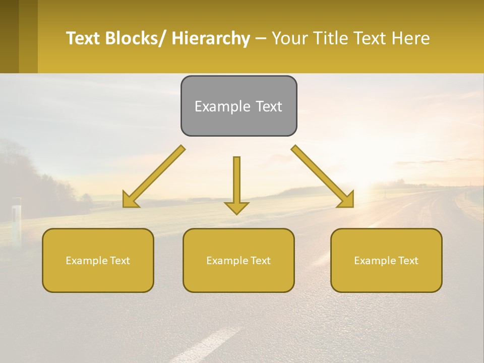 The Road Into The Distance PowerPoint Template
