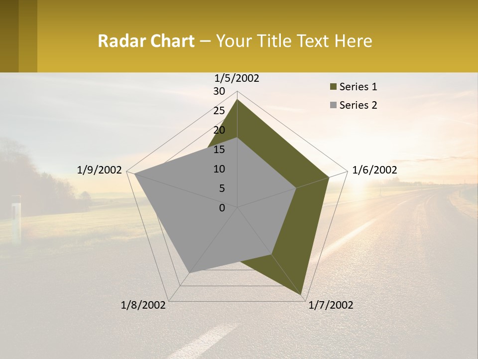 The Road Into The Distance PowerPoint Template