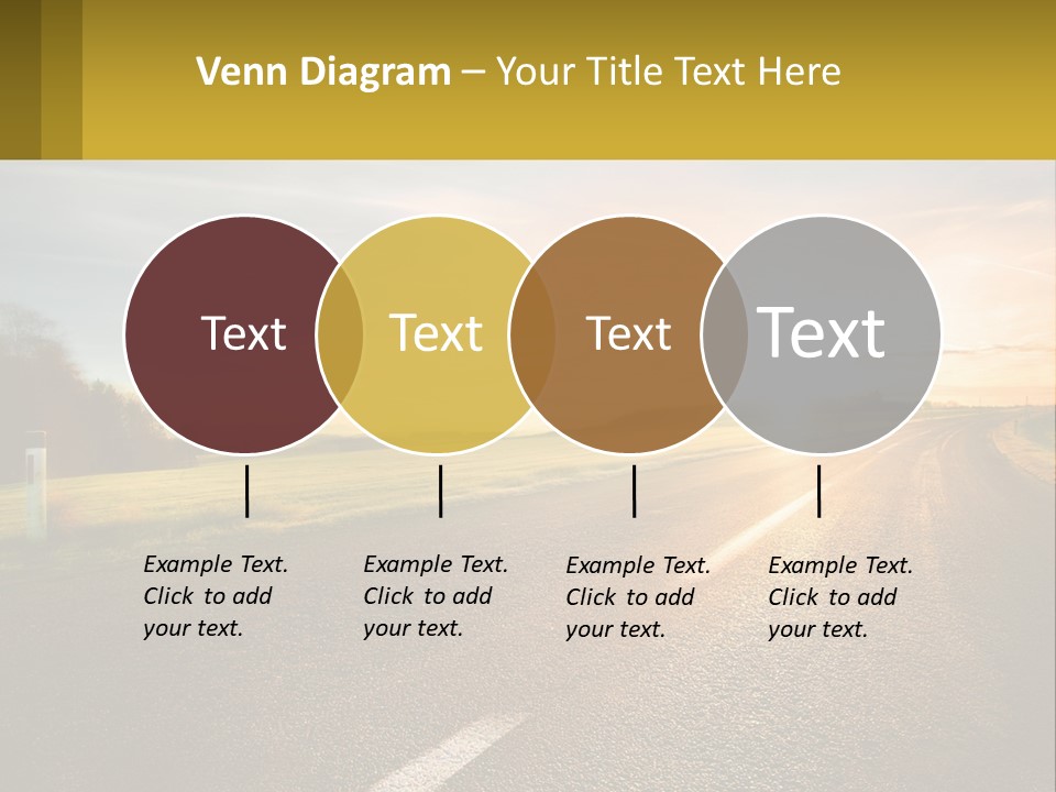 The Road Into The Distance PowerPoint Template
