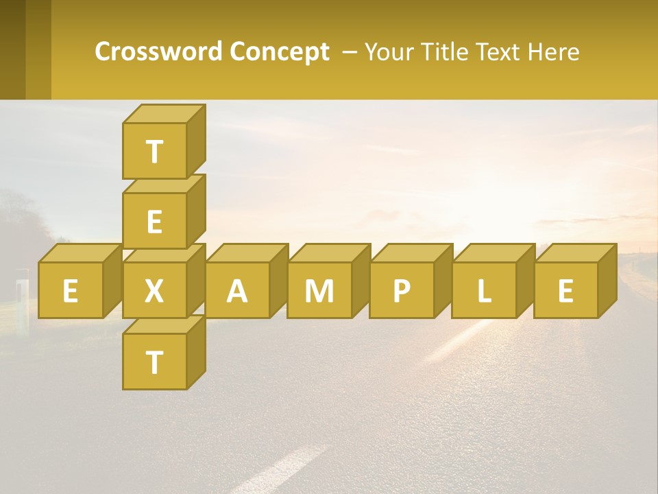 The Road Into The Distance PowerPoint Template