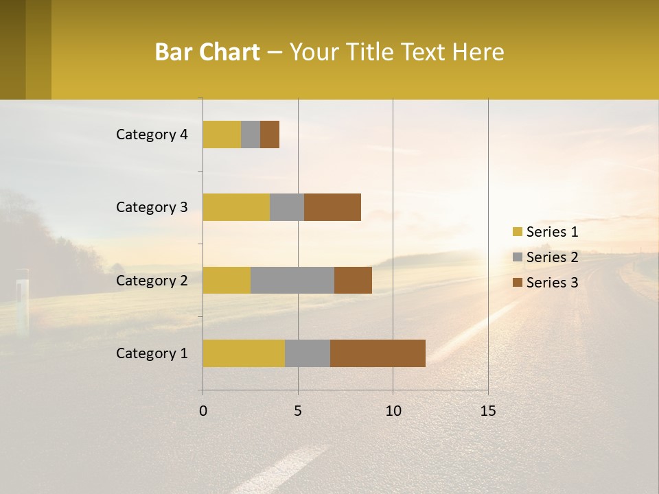 The Road Into The Distance PowerPoint Template