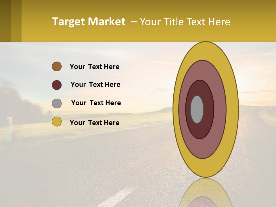 The Road Into The Distance PowerPoint Template