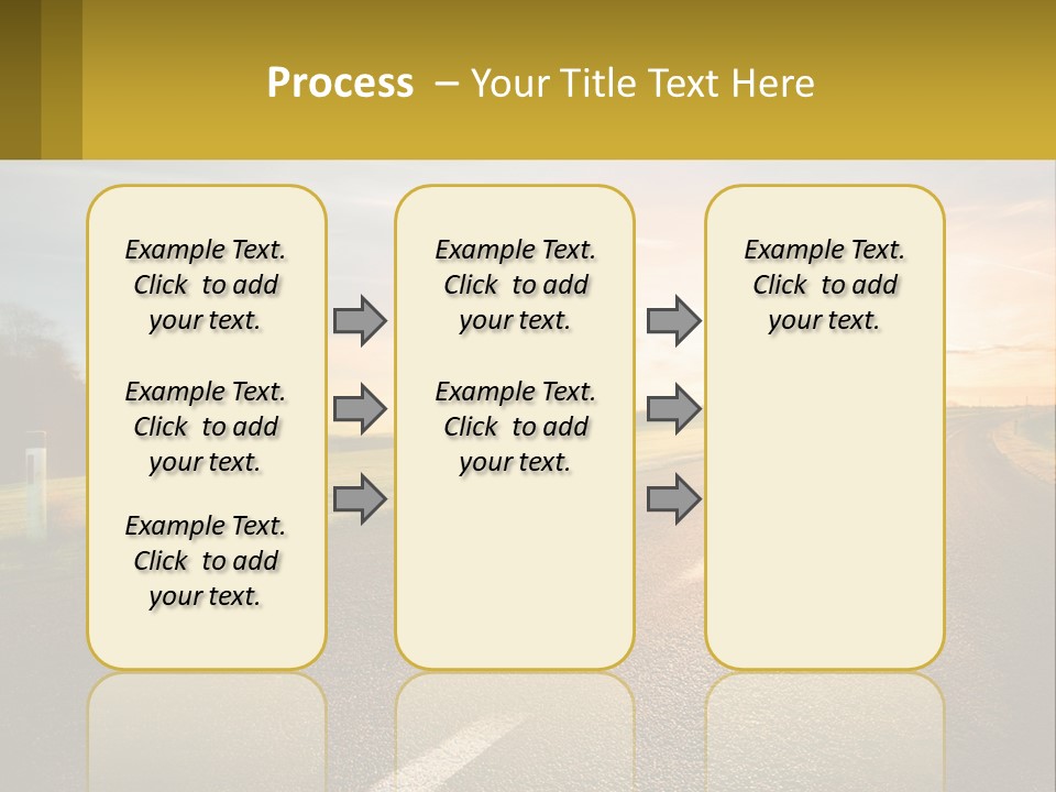 The Road Into The Distance PowerPoint Template
