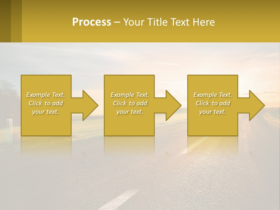 The Road Into The Distance PowerPoint Template