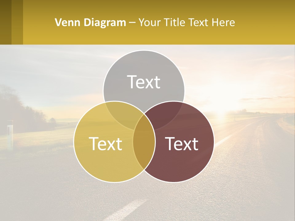 The Road Into The Distance PowerPoint Template