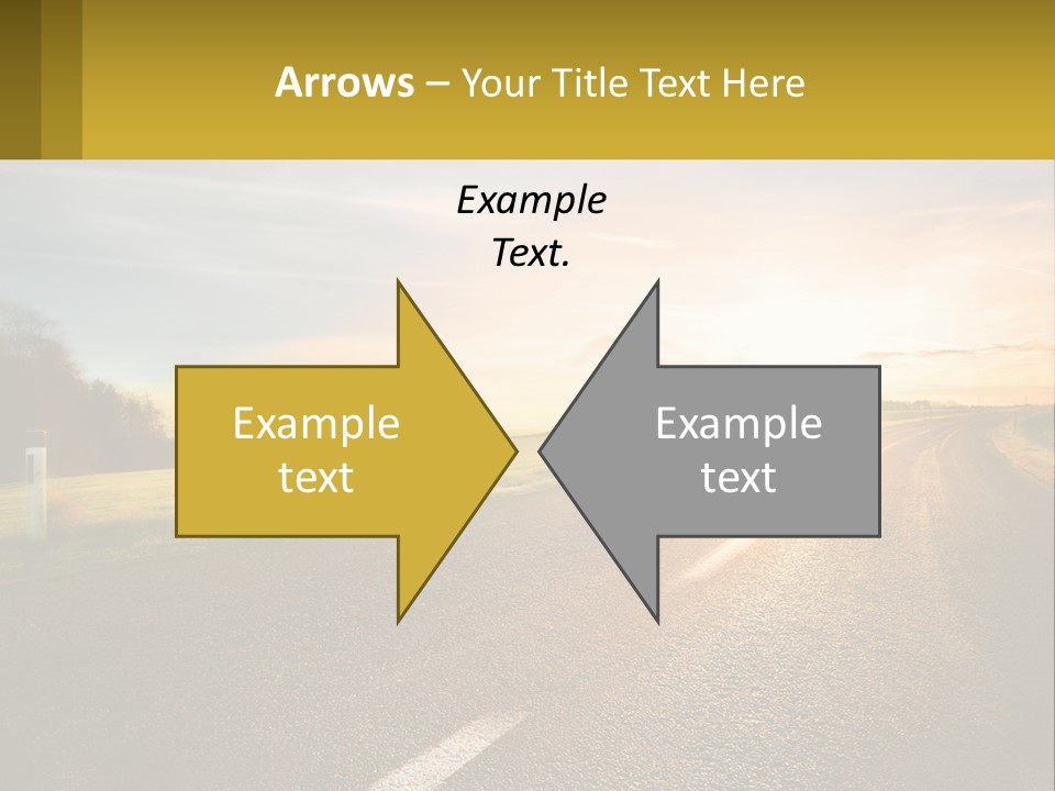 The Road Into The Distance PowerPoint Template