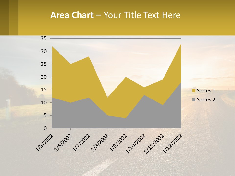 The Road Into The Distance PowerPoint Template