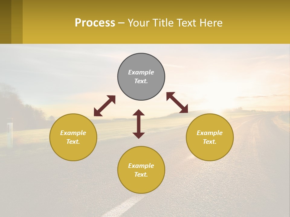 The Road Into The Distance PowerPoint Template