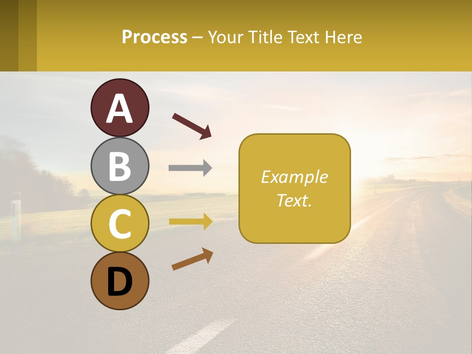 The Road Into The Distance PowerPoint Template