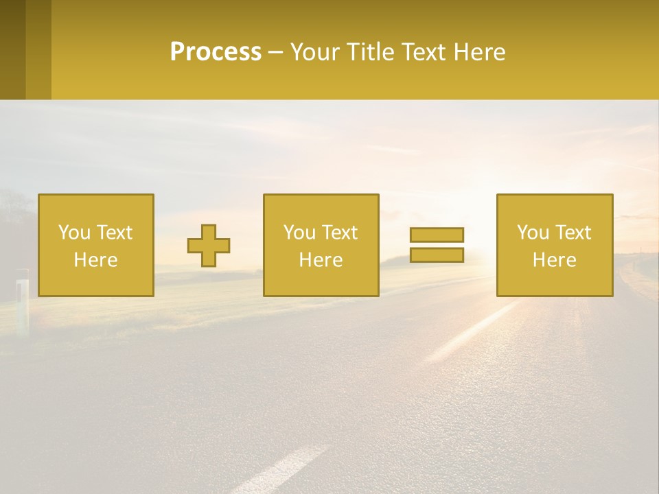 The Road Into The Distance PowerPoint Template