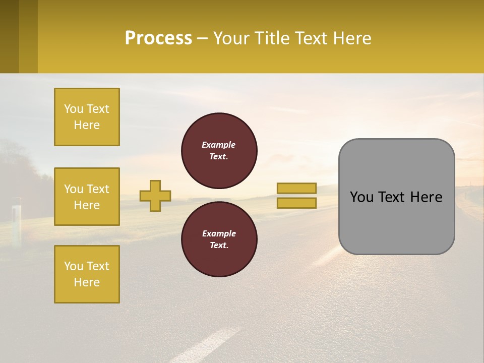 The Road Into The Distance PowerPoint Template
