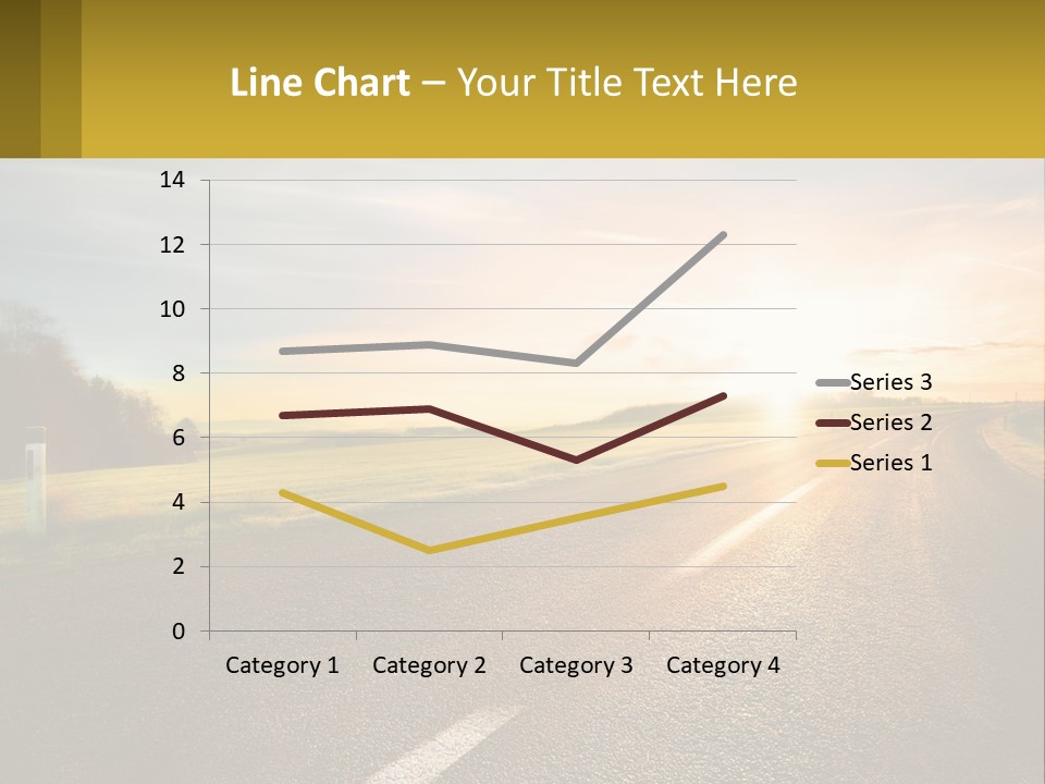 The Road Into The Distance PowerPoint Template