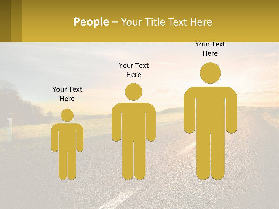 The Road Into The Distance PowerPoint Template