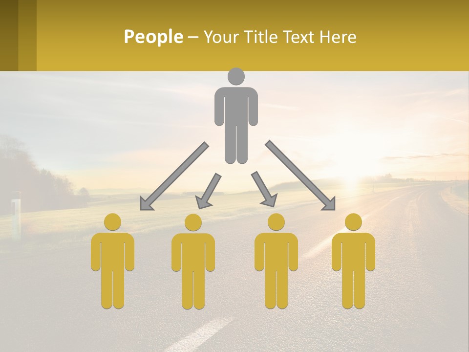 The Road Into The Distance PowerPoint Template