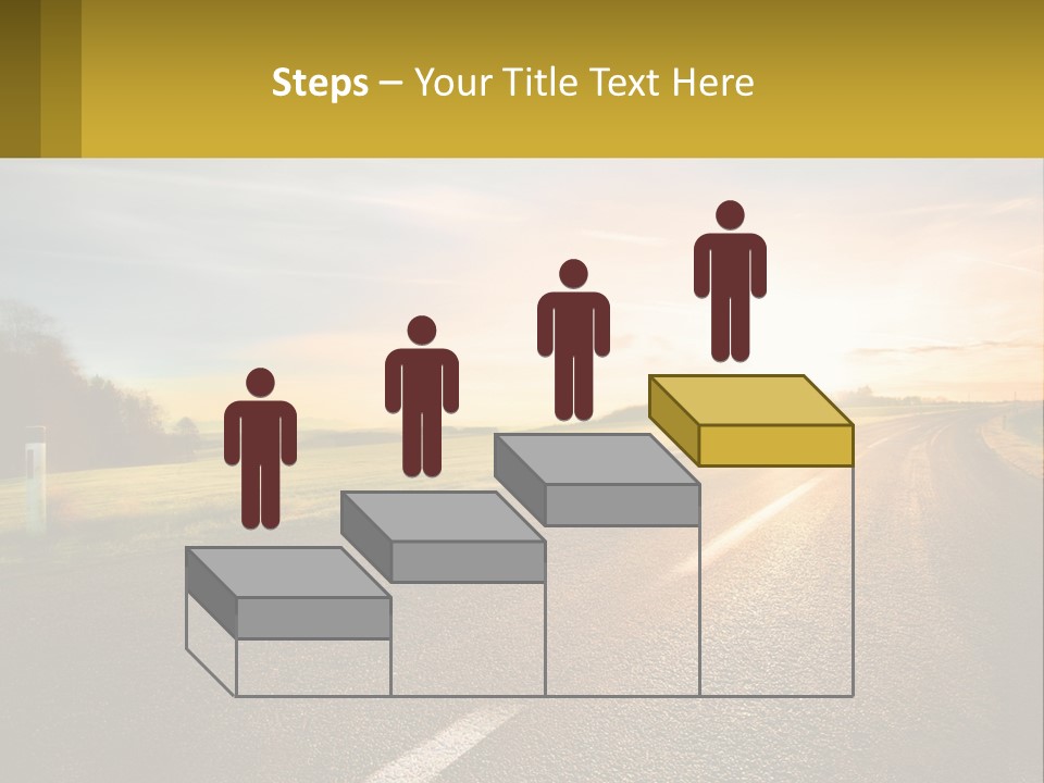 The Road Into The Distance PowerPoint Template