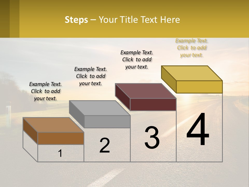 The Road Into The Distance PowerPoint Template