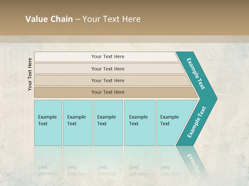 A Picture Of A Blue And Beige Background With The Words Name Of Presentation Company Name PowerPoint Template