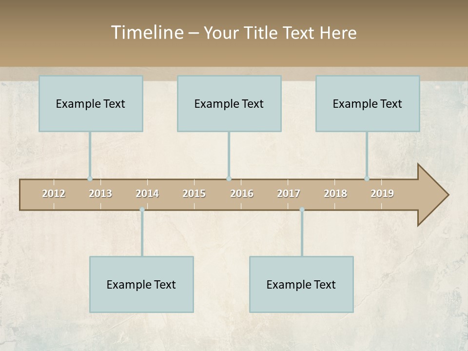 A Picture Of A Blue And Beige Background With The Words Name Of Presentation Company Name PowerPoint Template