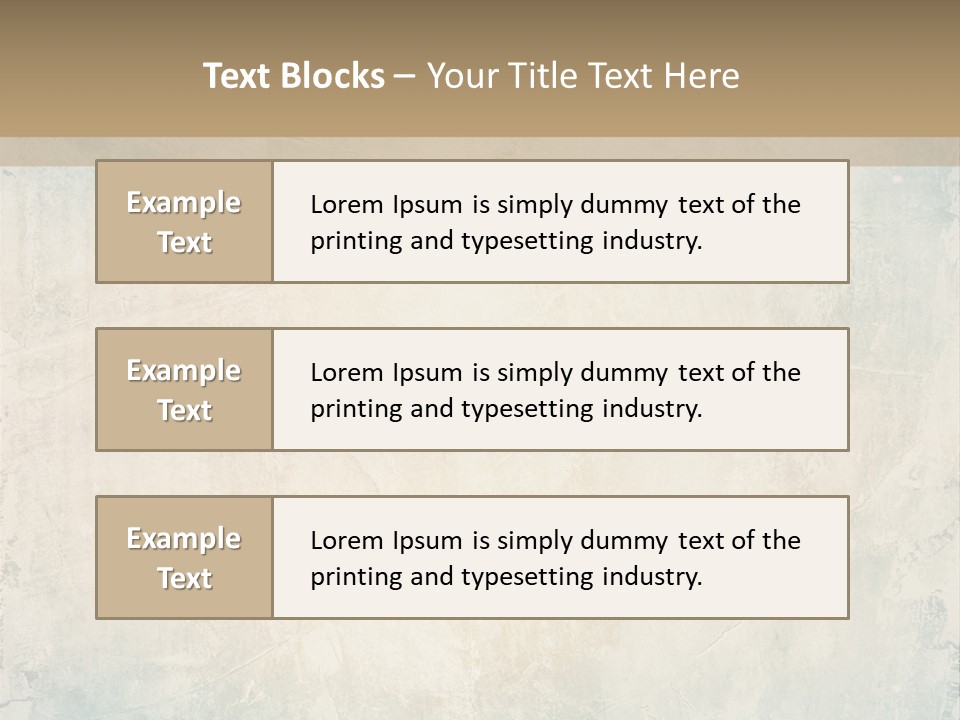 A Picture Of A Blue And Beige Background With The Words Name Of Presentation Company Name PowerPoint Template