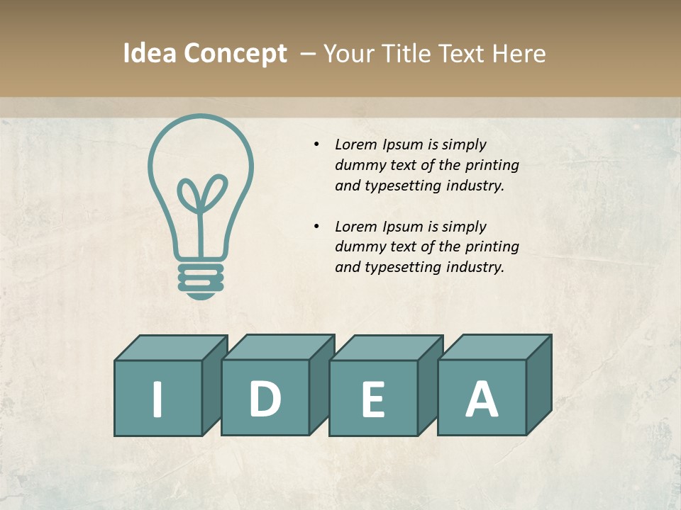 A Picture Of A Blue And Beige Background With The Words Name Of Presentation Company Name PowerPoint Template