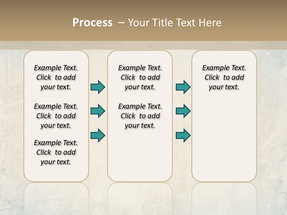 A Picture Of A Blue And Beige Background With The Words Name Of Presentation Company Name PowerPoint Template