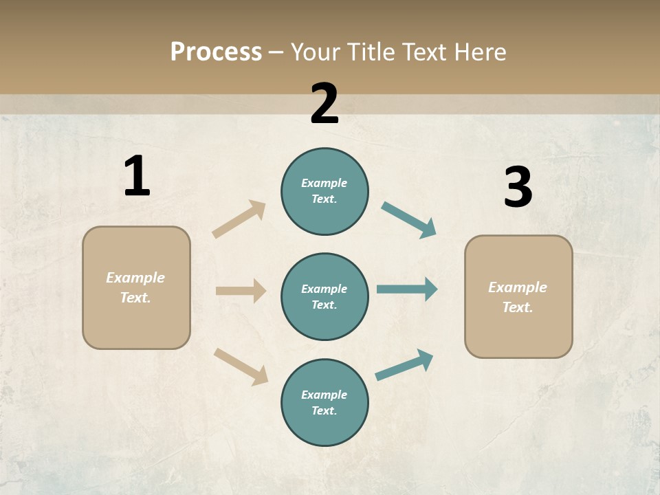 A Picture Of A Blue And Beige Background With The Words Name Of Presentation Company Name PowerPoint Template