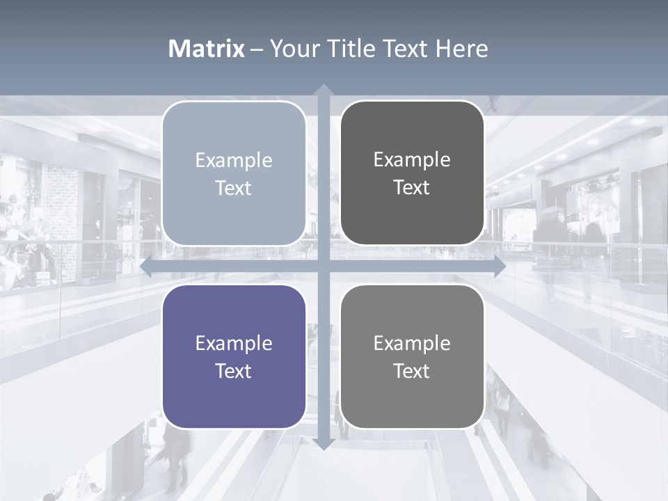 A Black And White Photo Of People In An Airport PowerPoint Template