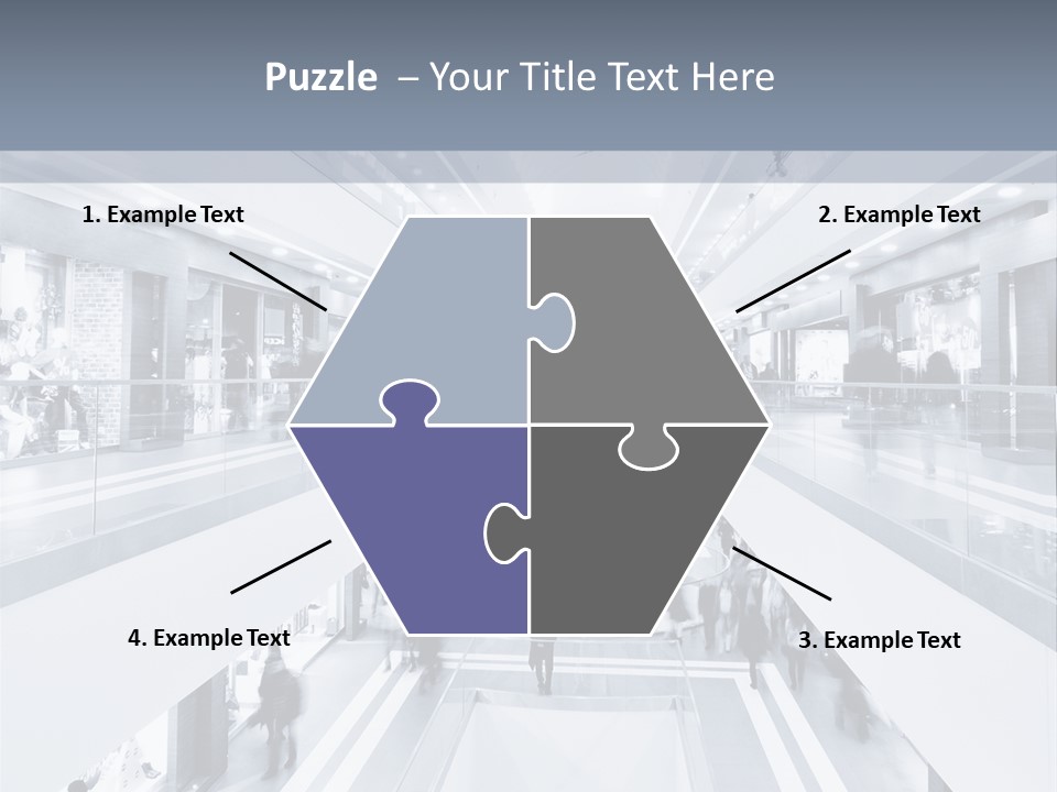 A Black And White Photo Of People In An Airport PowerPoint Template