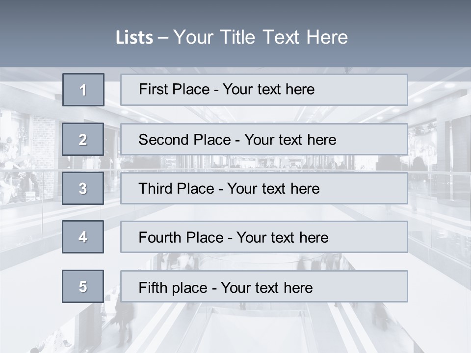 A Black And White Photo Of People In An Airport PowerPoint Template