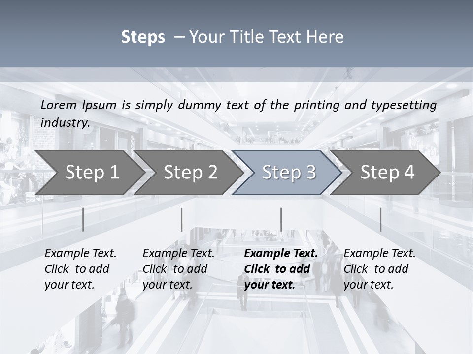 A Black And White Photo Of People In An Airport PowerPoint Template