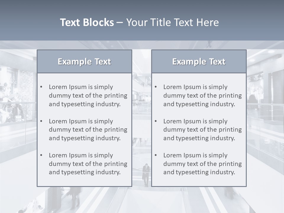 A Black And White Photo Of People In An Airport PowerPoint Template